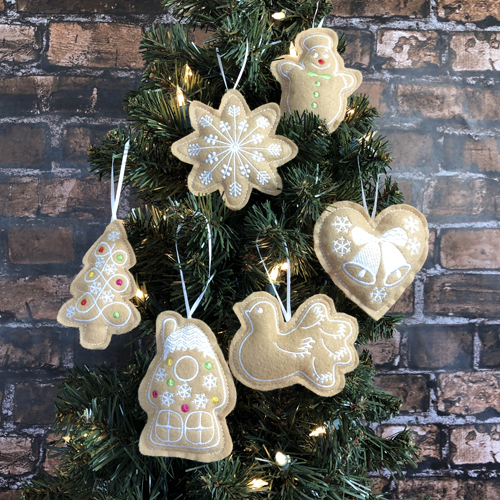 ITH Stuffed Christmas Cookie Ornaments